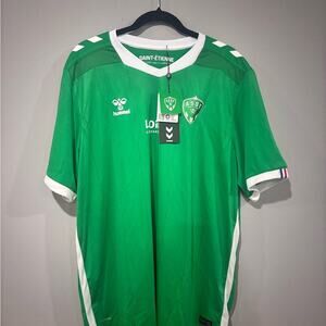 Hummel Green and White Men's Jersey Mens 2XL